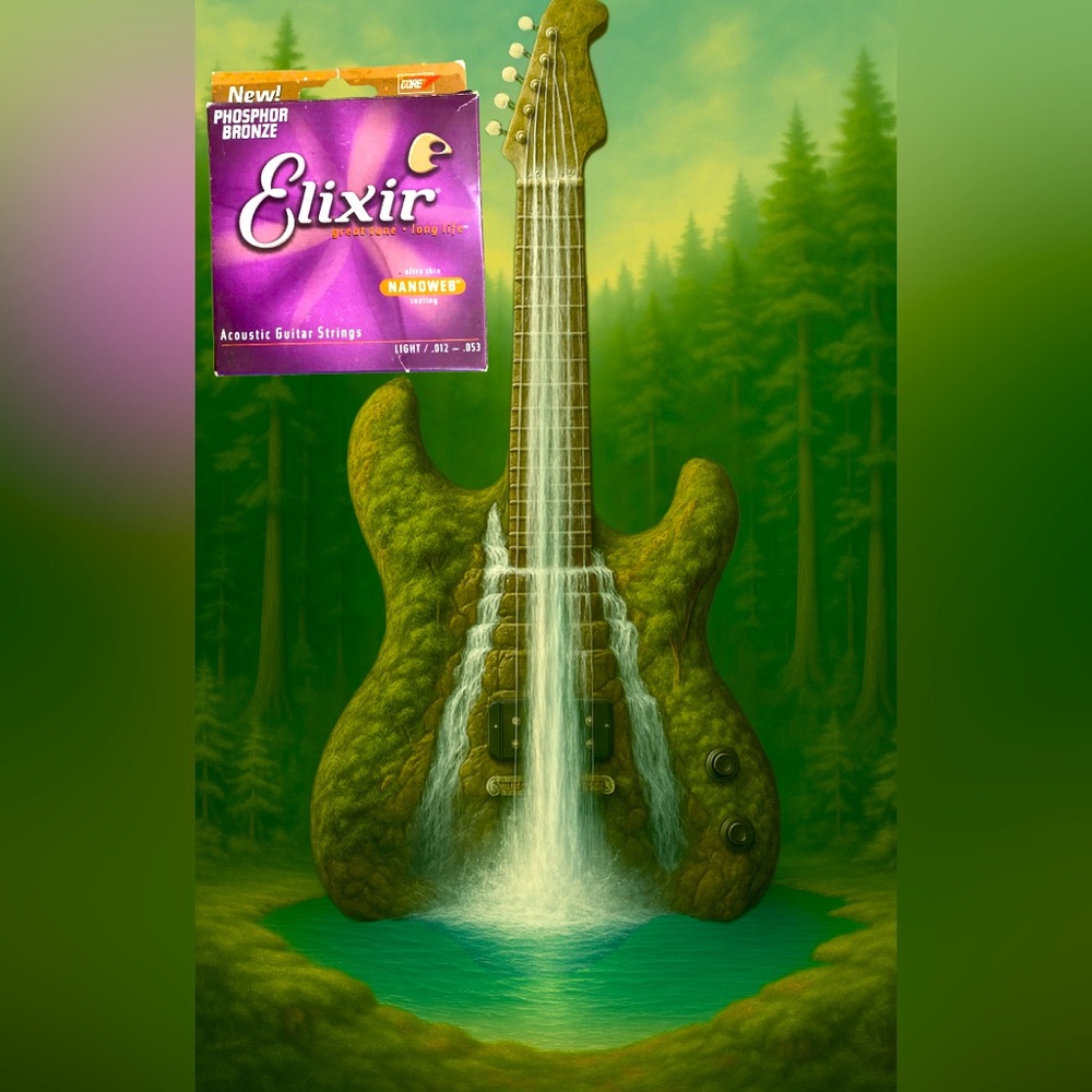 Elixir Phosphor Bronze 5/6 String Set – Light Gauge, Stored, EUC, Value-Priced